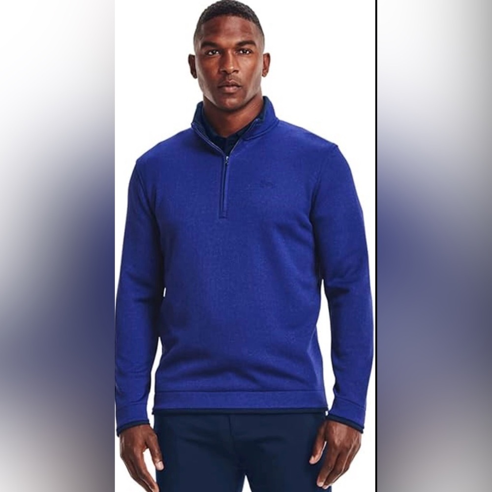 Under Armour Cold Gear Blue 1/4 Zip Sweater